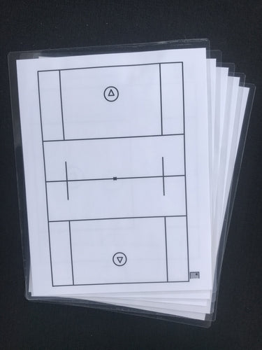 Men's Lacrosse Dry Erase Sheets (Pack of 5)