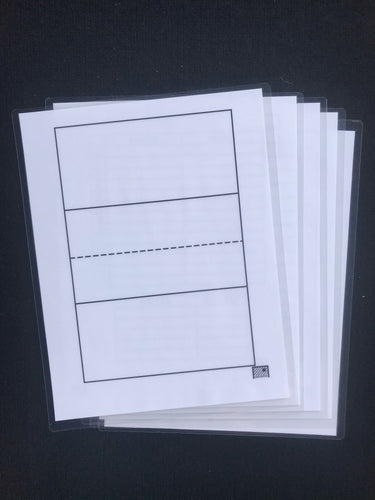 Volleyball Dry Erase Sheets (Pack of 5)